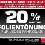 20% Rabatt  Messe 2014